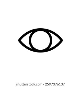 Eye icon vision sign symbol vector illustration, see view hide symbol 