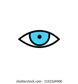 eye icon, vision symbol vector