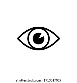 Eye icon. Vision icon vector illustration