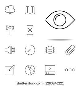 eye icon. web, minimalistic icons universal set for web and mobile
