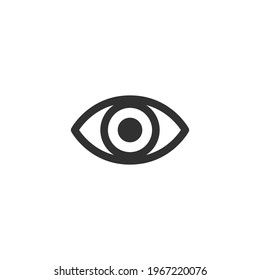 Eye icon for web and mobile, modern minimalistic Stock Vector illustration isolated