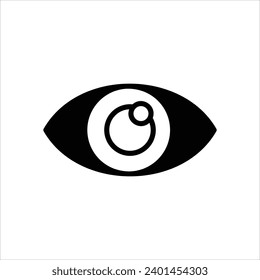  Eye icon with white background vector