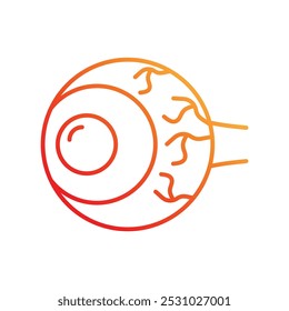 ícone de olho com fundo branco vetor ilustração stock