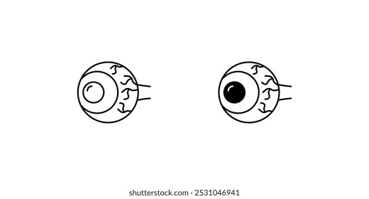 eye icon with white background vector stock illustration