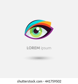 Eye icon.Optic logo.Vector illustration
