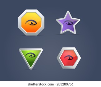 Eye Icons Buttons