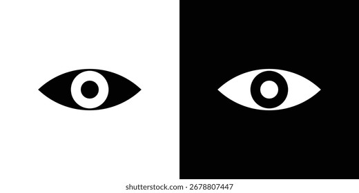 Iconos del ojo. icono del Vector del glifo. Ilustración vectorial EPS 10