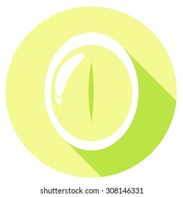 Eye icons with long shadow