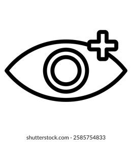Eye icons related to Hospital, patient, medicine, pharmacy, nurse, prescription and medical report.