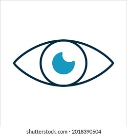 eye icons symbol vector elements for infographic web