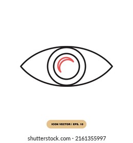 eye icons  symbol vector elements for infographic web