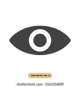 eye icons  symbol vector elements for infographic web