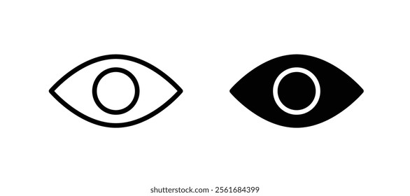 Eye icons for web ui designs