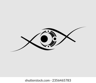 eye illustration. Abstract emblem, design concept, logo, logo element, for templates, Stickers, t-shirt designs and for other uses