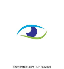 Plantilla de vector de negocio de logotipo de ilustración ocular