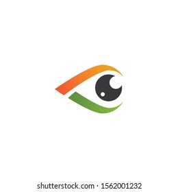 Eye illustration logo vector template