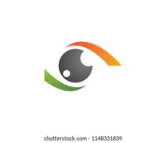 Eye ilustration vector logo design