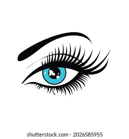 Eye image vector as a clipart for logo and design