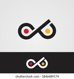 Eye infinity vector design illustration
