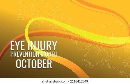 Eye Injury Prevention Month . Design Suitable For Greeting Card Poster And Banner