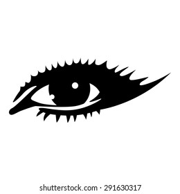 Eye. Ink drawing.