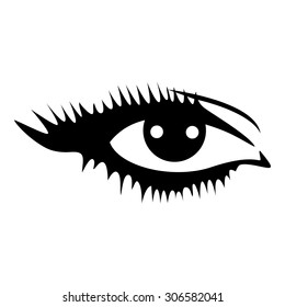 Eye. Ink drawing.