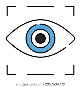 Retículo interior, icono de seguimiento ocular