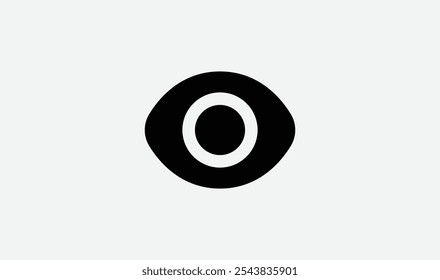 Eye Interface Icon: A sleek, intuitive design ideal for representing visual data, accessibility, or user interface elements. Perfect for apps, websites, or software, enhancing user engagement.