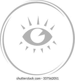 eye. Internet button. Vector icon.