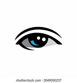 eye. isolated style eye vector. editable. suitable for screen printing t-shirts, logos, wall decorations etc. eps file