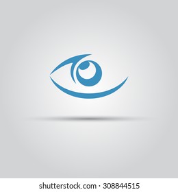 Eye isolated vector abstract icon