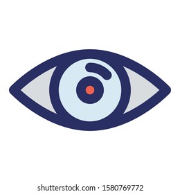 
Eye Isolated Vector with Outline icon which can easily modify or edit
