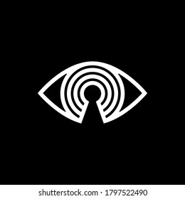 Eye as a keyhole vector icon design
