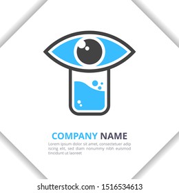 Eye Lab Logo Design icon Concept, modern for your brand, company, corporate vector template
