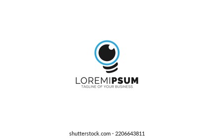 eye lamp logo design, smart lights logo