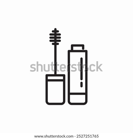 eye lash icon sign vector