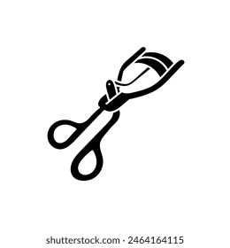 Eye lash tool black hand drawn icon