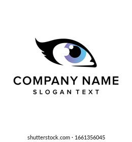 Eye Lashes Logo Design Vector Stock Vector (Royalty Free) 1661356045