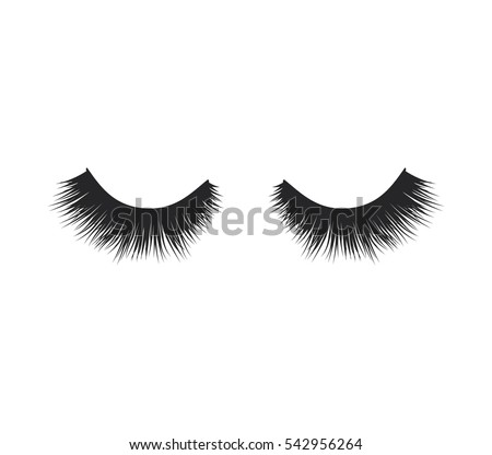 Eye lashes vector icon. Lashes vector. Beauty lashes laminate 