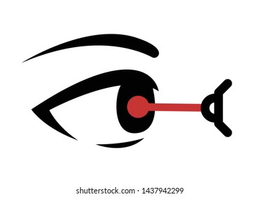 eye lasik icon , logo and vector