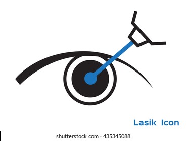 Eye Lasik Icon , Logo And Vector