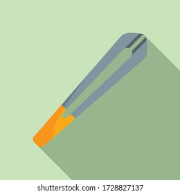 Icono de la horquilla de la lente ocular. Ilustración plana del icono vectorial de los fuselajes oculares para el diseño web