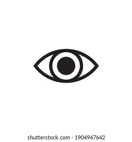 Eye Lens Icon Vector Symbol Illustration