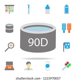 eye lens illustration icon. optometry icons universal set for web and mobile