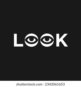 Eye Letter look logo icon design template design