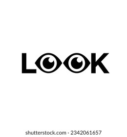 Eye Letter look logo icon design template design