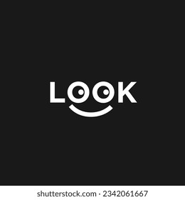 Eye Letter look logo icon design template design