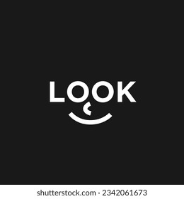 Eye Letter look logo icon design template design