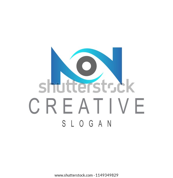 Eye Letter N Logo Template Stock Vector Royalty Free 1149349829