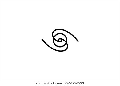 Concepto de diseño del logotipo de la letra ocular S